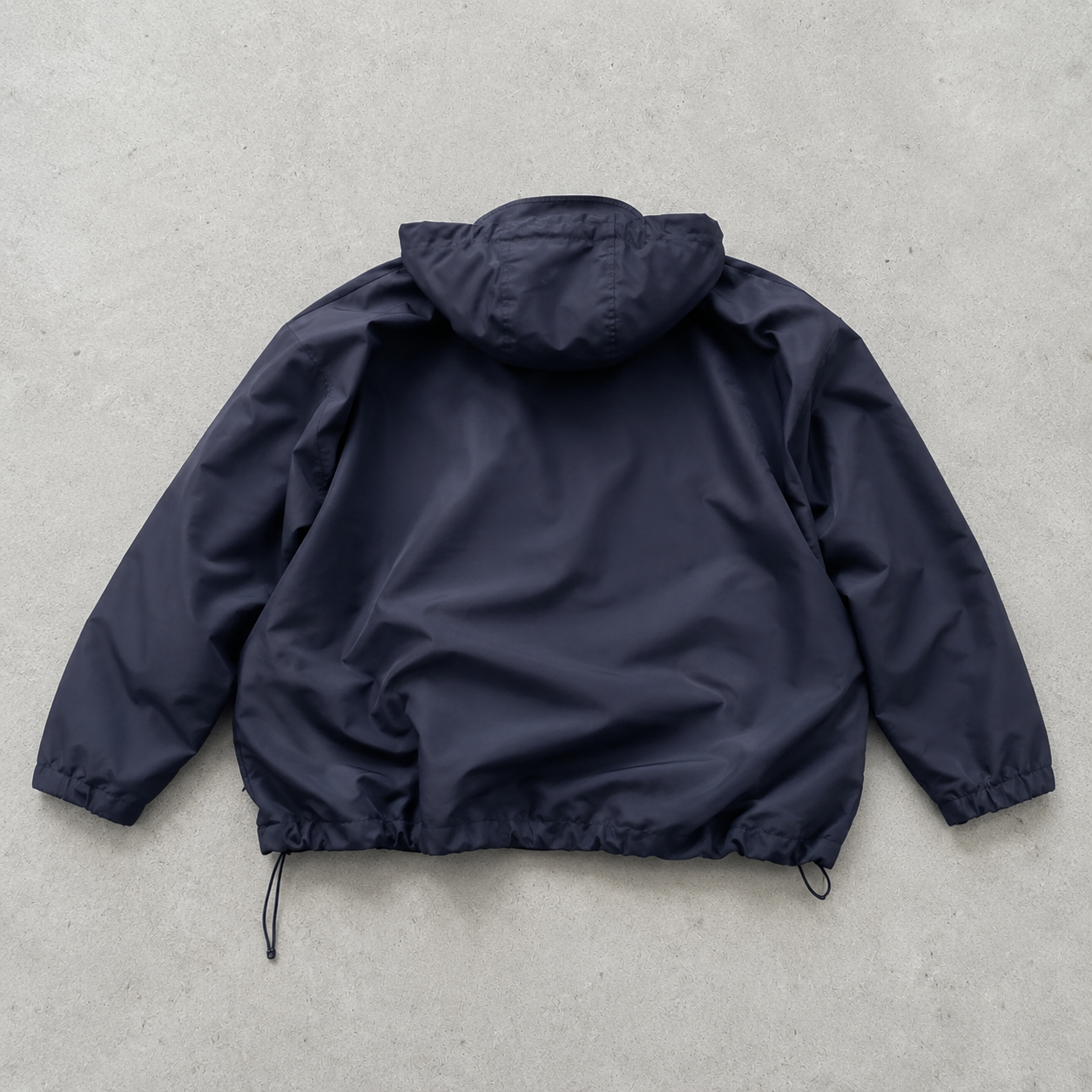 90s Y2K Kappa Windbreaker Navy / Beige Rare Stitched Logo (M)