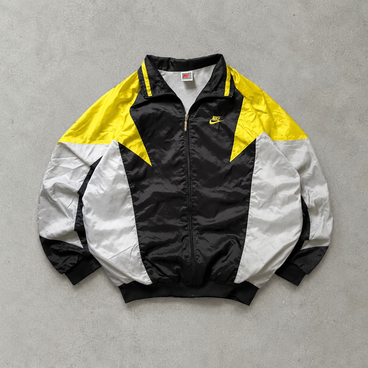 NFL NBA 90s 00s Nike Windbreaker Yellow, Black Rare Stitched Logo (Size L)