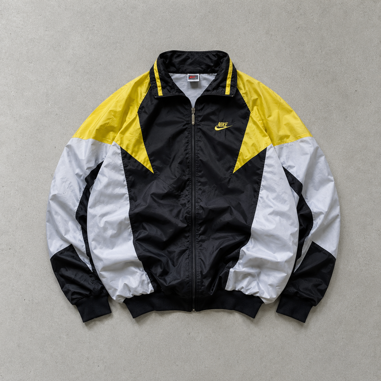 NFL NBA 90s 00s Nike Windbreaker Yellow, Black Rare Stitched Logo (Size L)