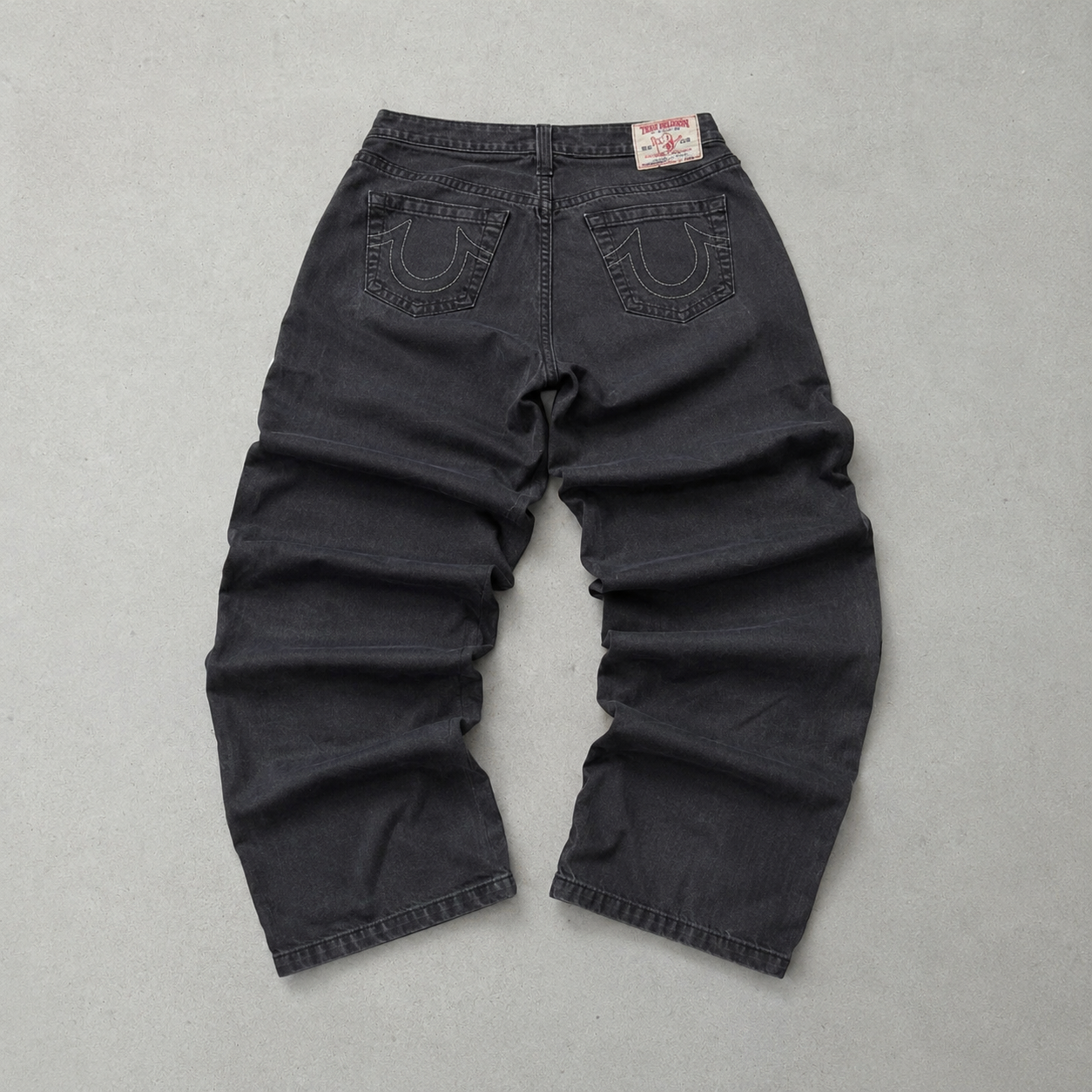 Y2K True Religion Jeans Schwarz Rare (W30 | DE 46)