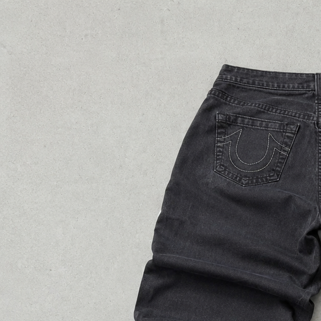 Y2K True Religion Jeans Schwarz Rare (W30 | DE 46)
