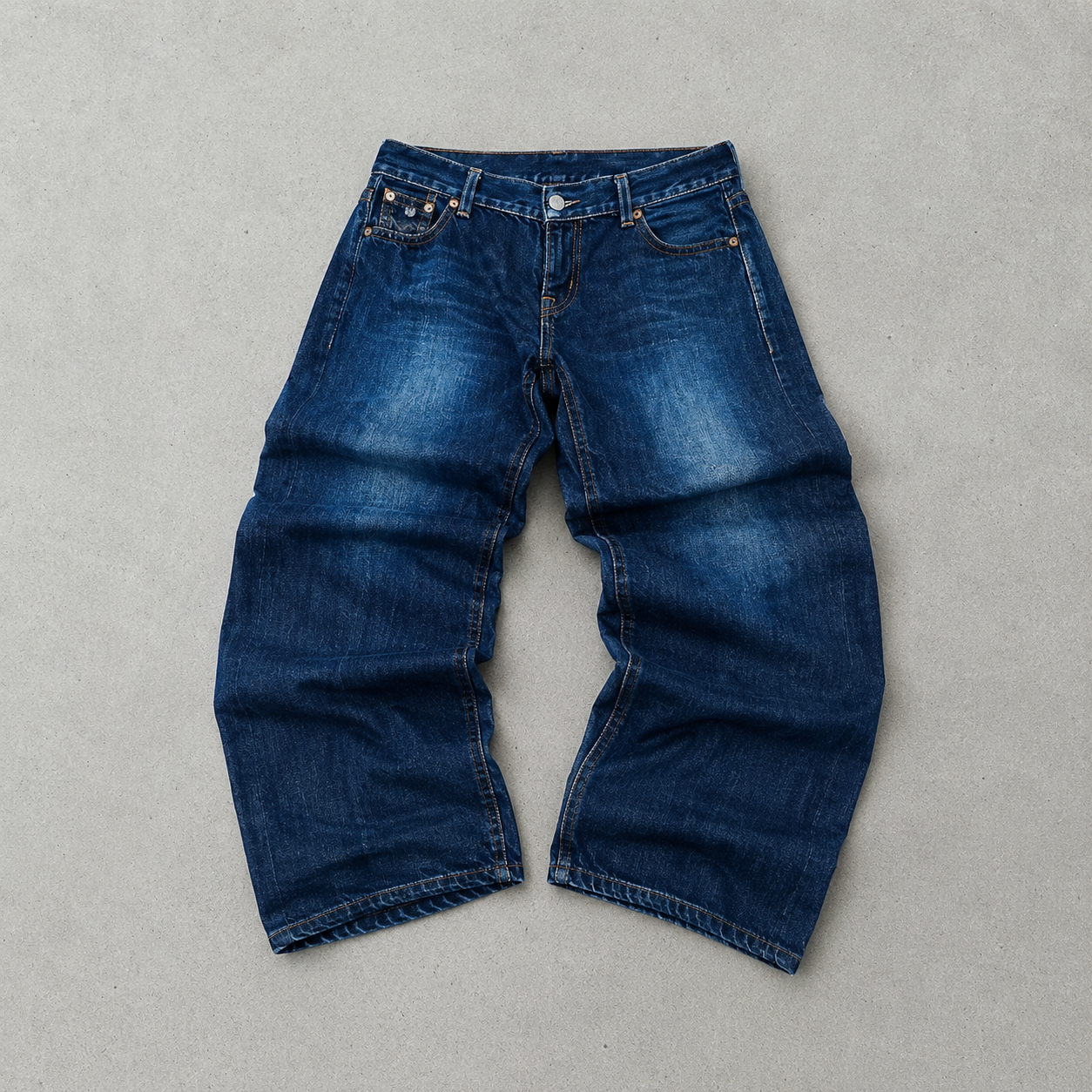 Y2K True Religion Jeans Marineblau Rare (L)