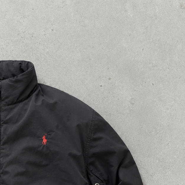 Ralph Lauren Hoodie Black Limited Stitched Logo (S)