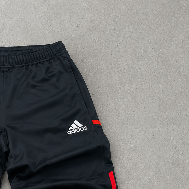 Adidas Jacket Schwarz, Rot Rare (M)