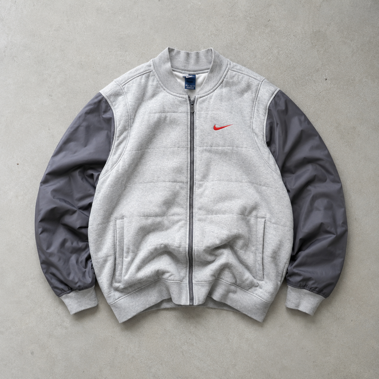 USA 90s 80s Y2K 2000 Nike Hoodie Grey Rare (XL)
