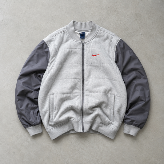 USA 90s 80s Y2K 2000 Nike Hoodie Grey Rare (XL)