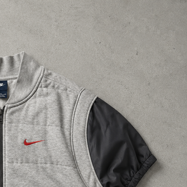 USA 90s 80s Y2K 2000 Nike Hoodie Grey Rare (XL)