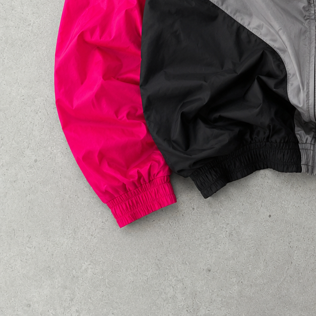 90s 80s Nike Windbreaker Pink, Black Rare (Size L)