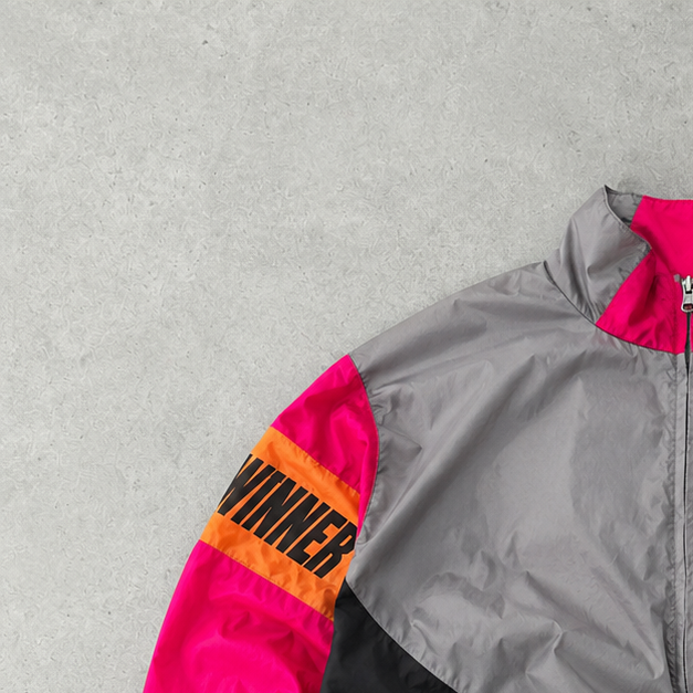 90s 80s Nike Windbreaker Pink, Black Rare (Size L)