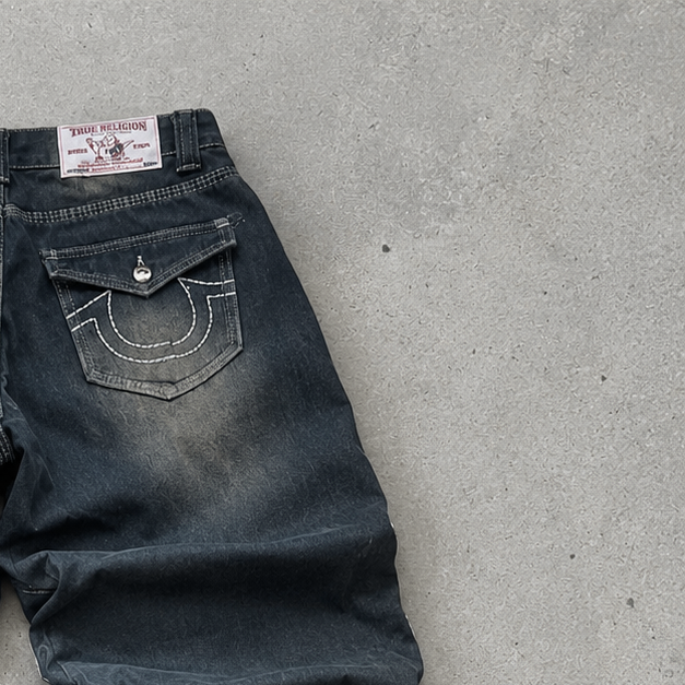 Y2K True Religion Straight Jeans Navy Rare (S)
