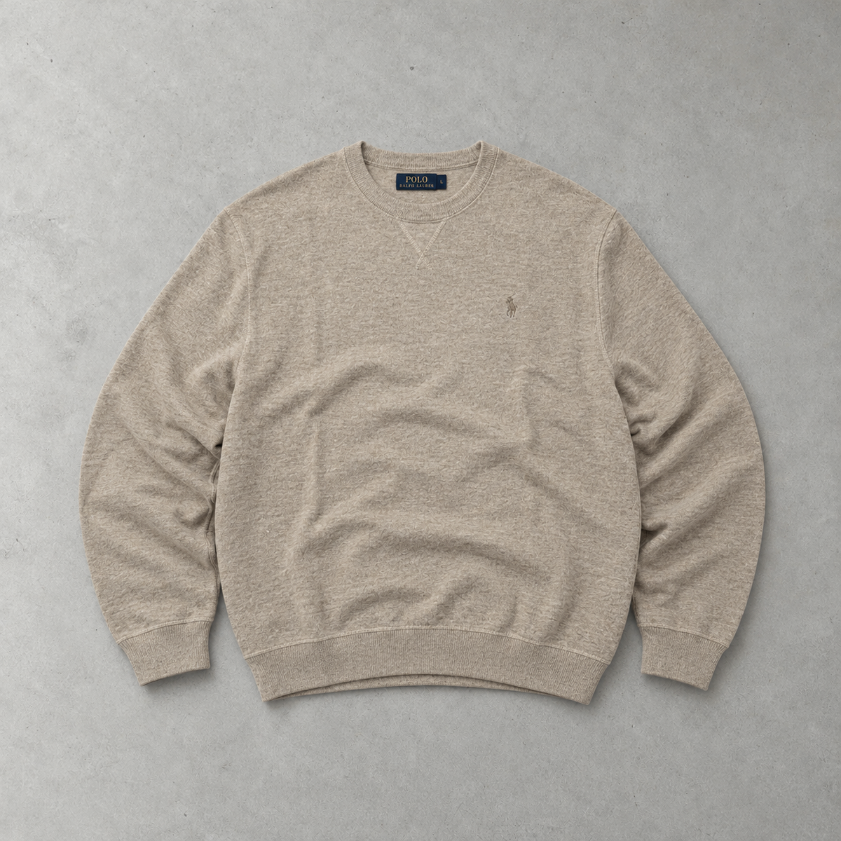 Polo Ralph Lauren Sweater Beige Rare (L)
