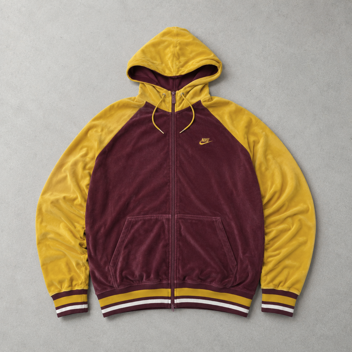 Y2K Nike Jacket Burgunderrot Limited (Size S)