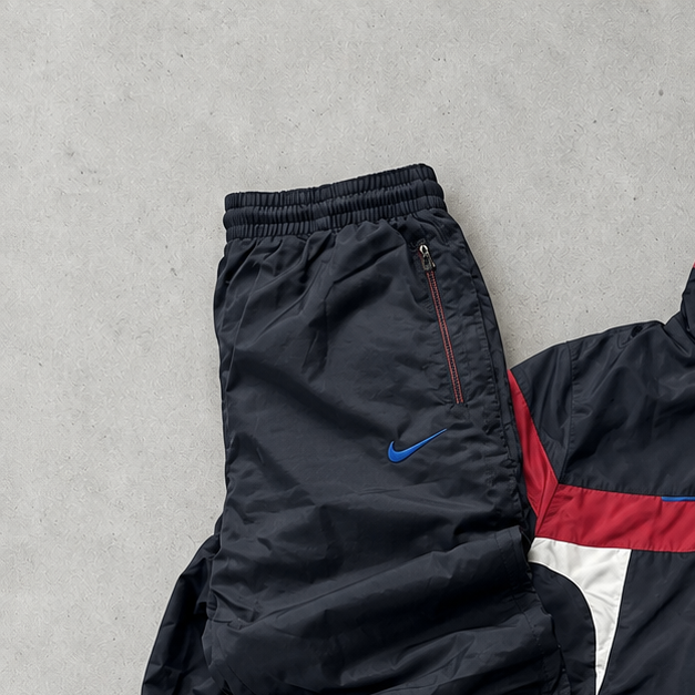 Y2K Nike Tracksuit Navy Rare Stitched Logo (S)