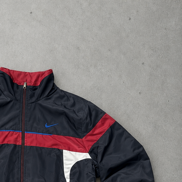 Y2K Nike Tracksuit Navy Rare Stitched Logo (S)