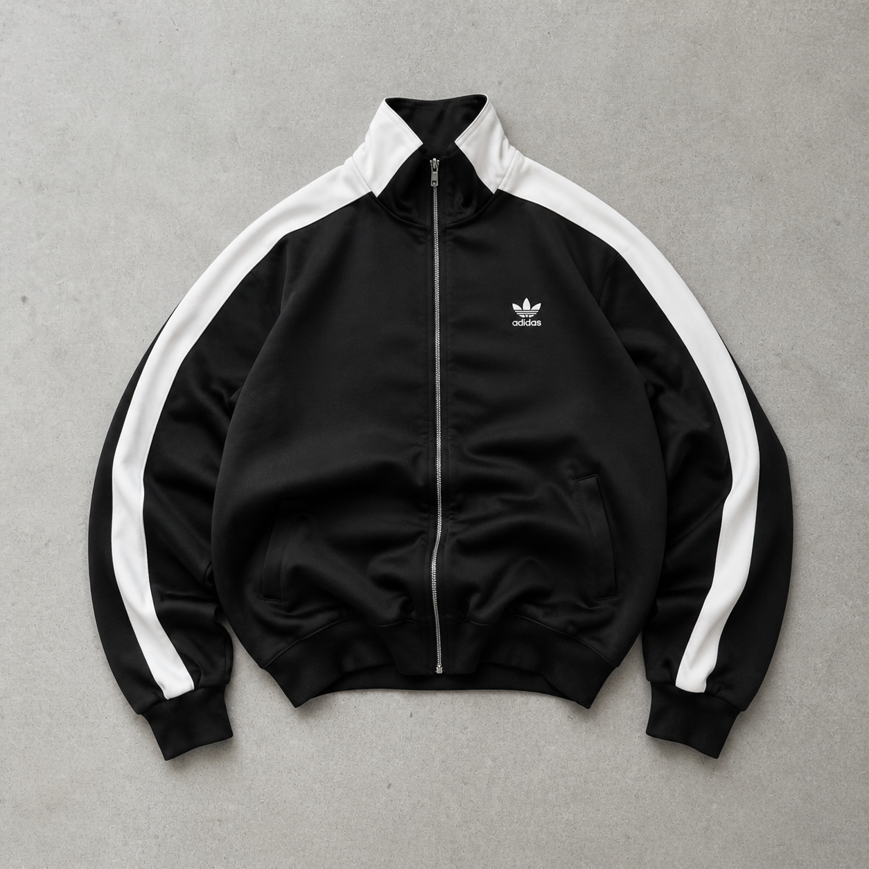 Adidas Jacket Schwarz, Weiß Rare (M) Stitched Logo