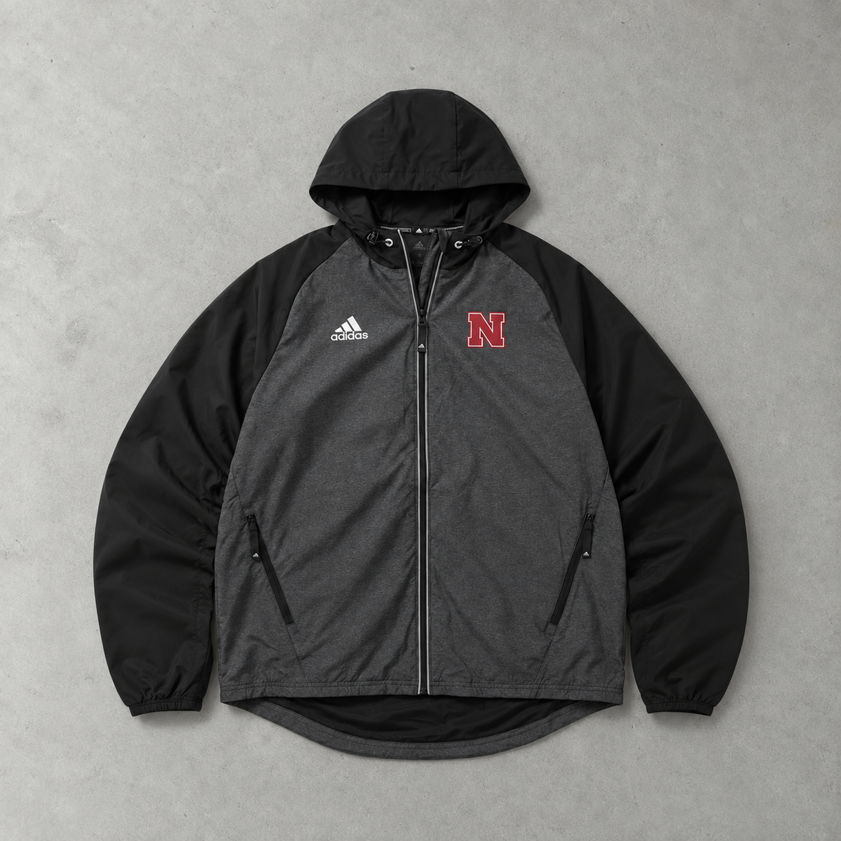 Adidas Jacket Grey / Black Rare (S) Stitched Logo