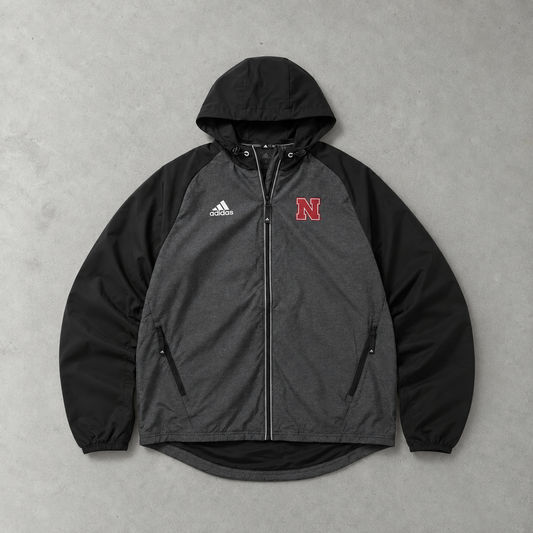 Adidas Jacket Grey / Black Rare (S) Stitched Logo