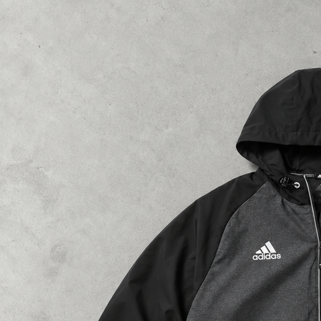 Adidas Jacket Grey / Black Rare (S) Stitched Logo