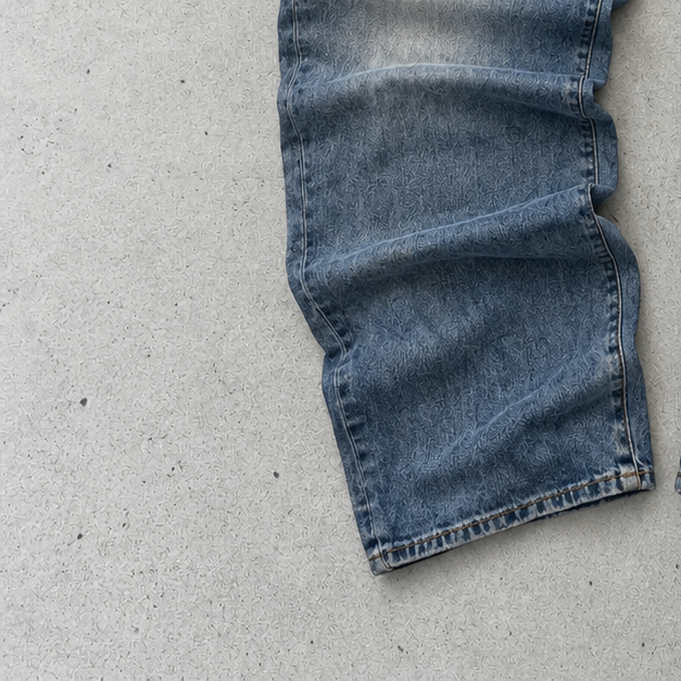 Y2K True Religion Straight Leg Jeans Blue Limited Stitched Logo (W34 | DE 50)