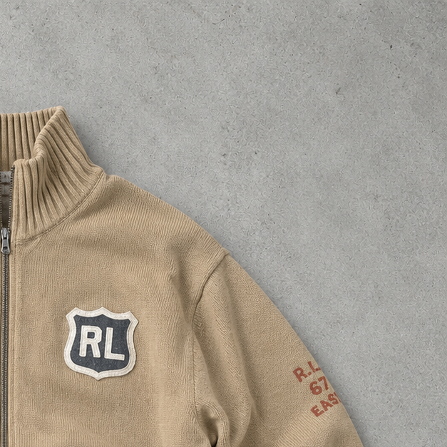 Y2K Ralph Lauren Jacket Beige Rare (L)