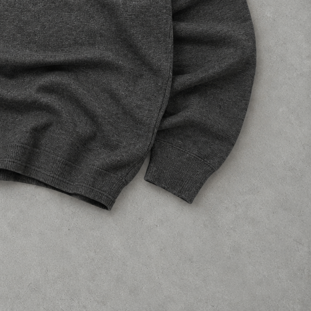 Ralph Lauren Sweater Grau Rare (M) Stitched Logo