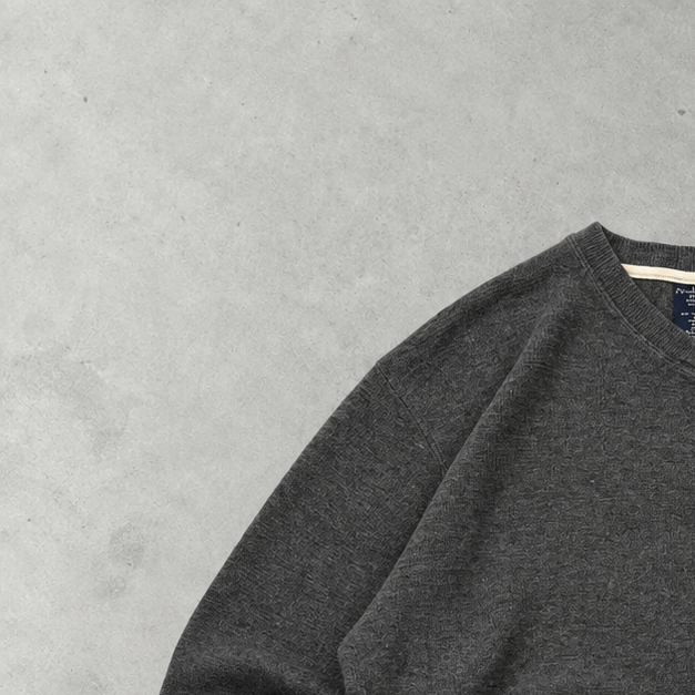Ralph Lauren Sweater Grau Rare (M) Stitched Logo