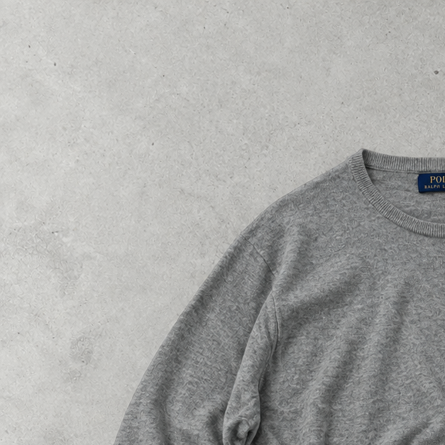 Polo Ralph Lauren Crewneck Sweater Grau Rare (L)