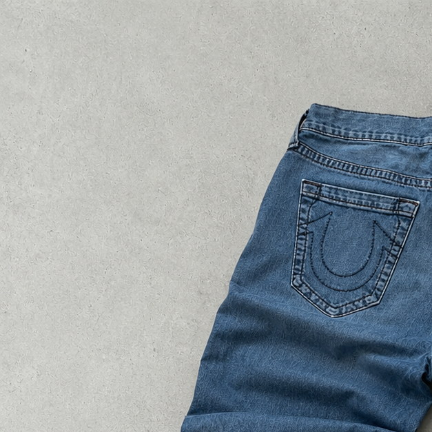 Y2K True Religion Jeans Blau, Marineblau Limited (W34 | DE 50)
