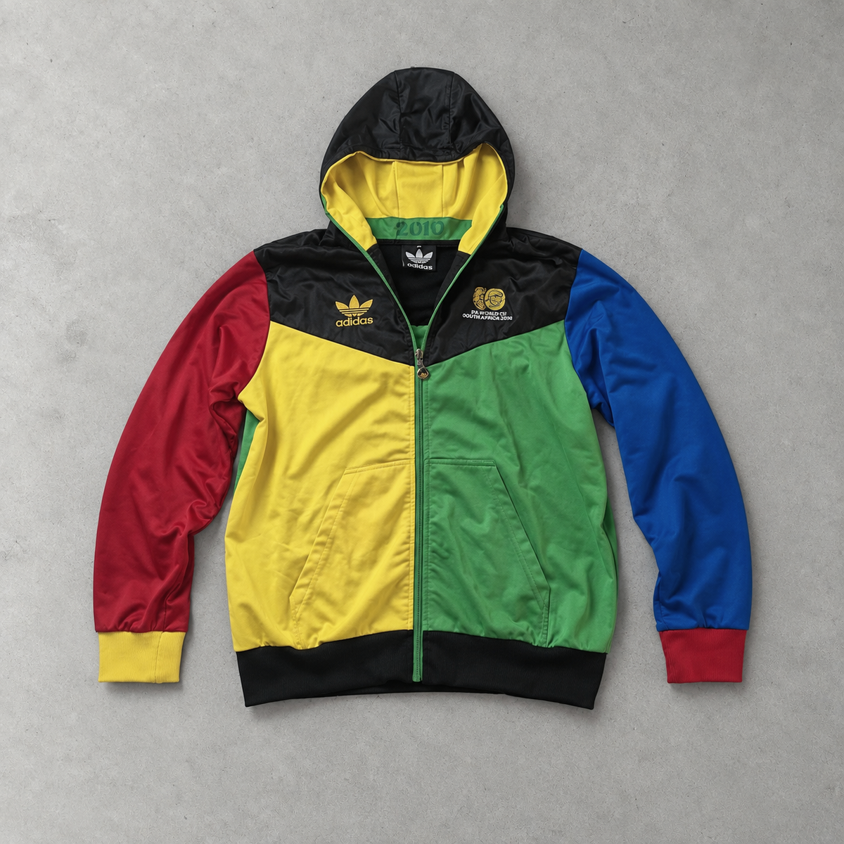 Veste Adidas 2010 verte édition limitée (M) logo brodé