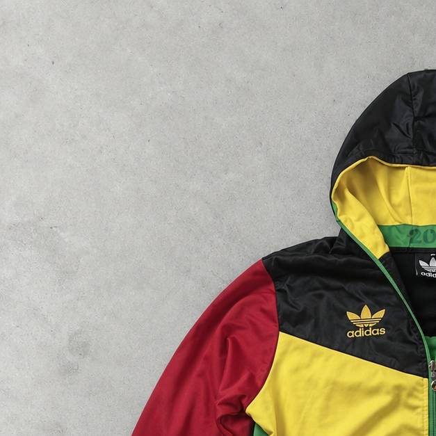 Veste Adidas 2010 verte édition limitée (M) logo brodé