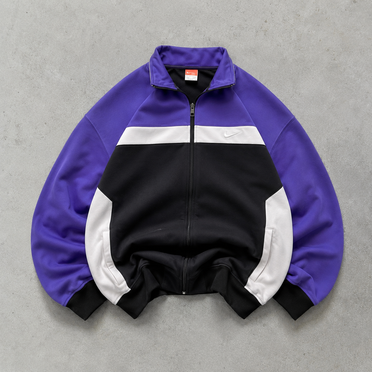 USA 90s 80s Y2K 2000 Nike Hoodie Purple, Black Limited (XL)