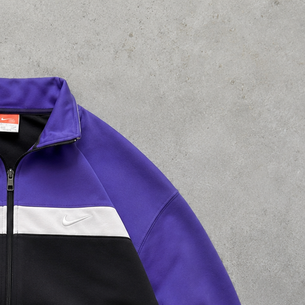 USA 90s 80s Y2K 2000 Nike Hoodie Purple, Black Limited (XL)