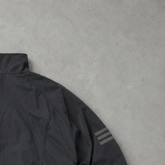 Vintage Adidas Trainingsjacke Schwarz Selten (L)