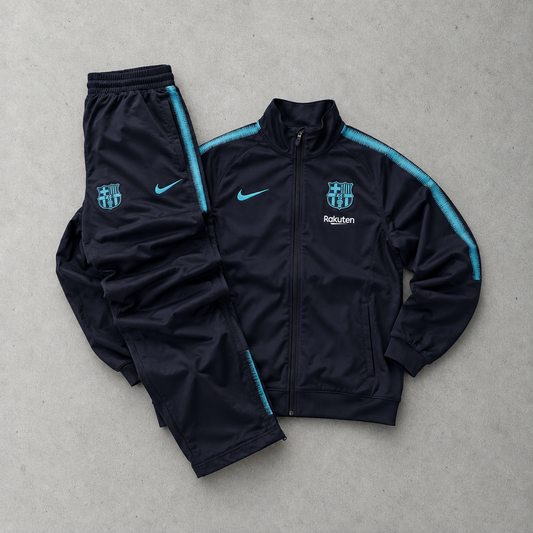 FC Barcelona Y2K Nike Tracksuit Navy Rare (L)