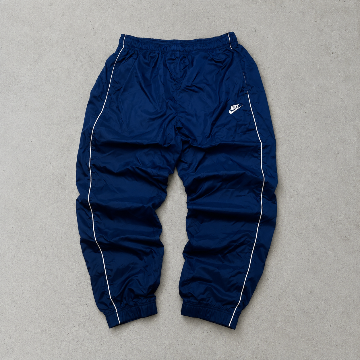 90s Y2K NIKE Pants Navy Limited (XL) Stitched Logo
