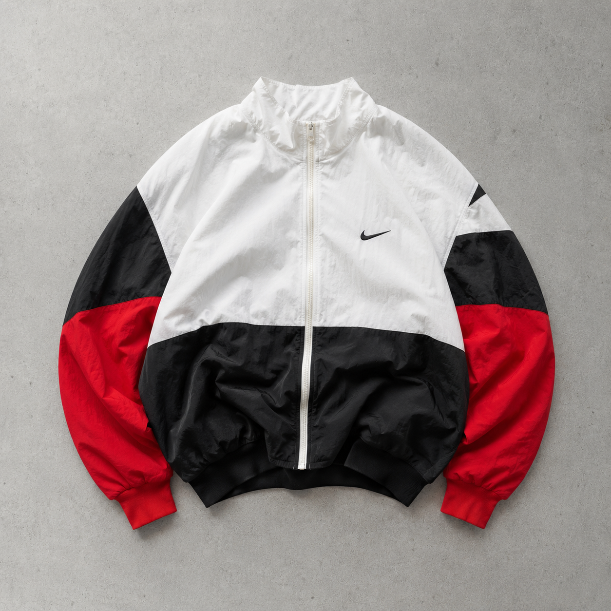 Nike Jacket White, Black Rare (Size XL)