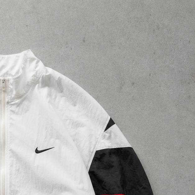 Nike Jacket White, Black Rare (Size XL)