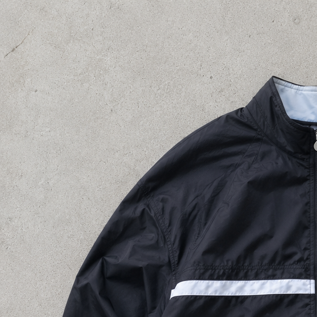 Y2K Nike Windbreaker Black White Rare (XL)