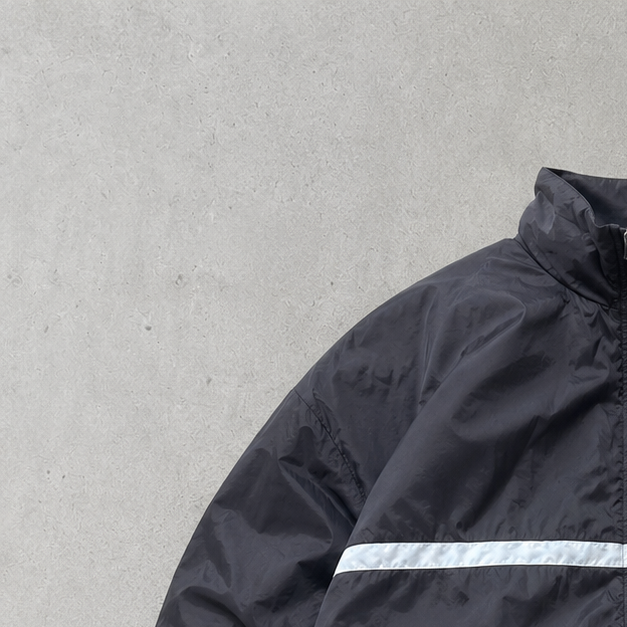 Y2K Nike Windbreaker Black White Rare (XL)