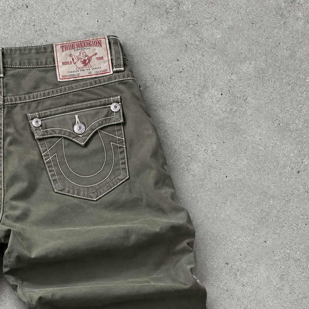 True Religion Slim Jeans Khaki Rare (W34 | DE 50)