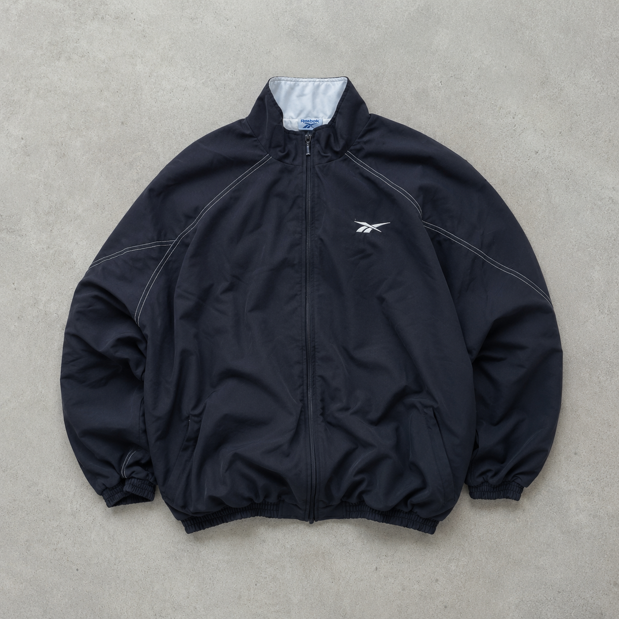Y2K Reebok Windbreaker Black Rare (XL)