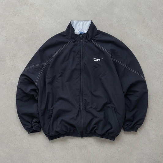 Y2K Reebok Windbreaker Black Rare (XL)