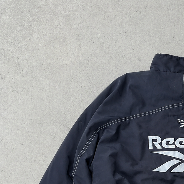 Y2K Reebok Windbreaker Black Rare (XL)