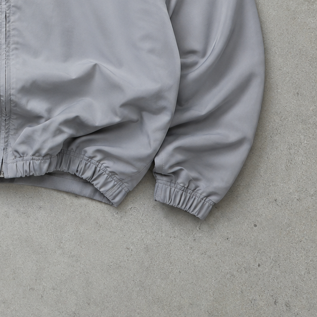 Y2K Nike Windbreaker Grey Black Rare (L)
