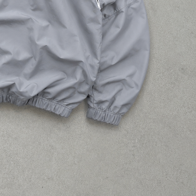 Y2K Nike Windbreaker Grey Black Rare (L)