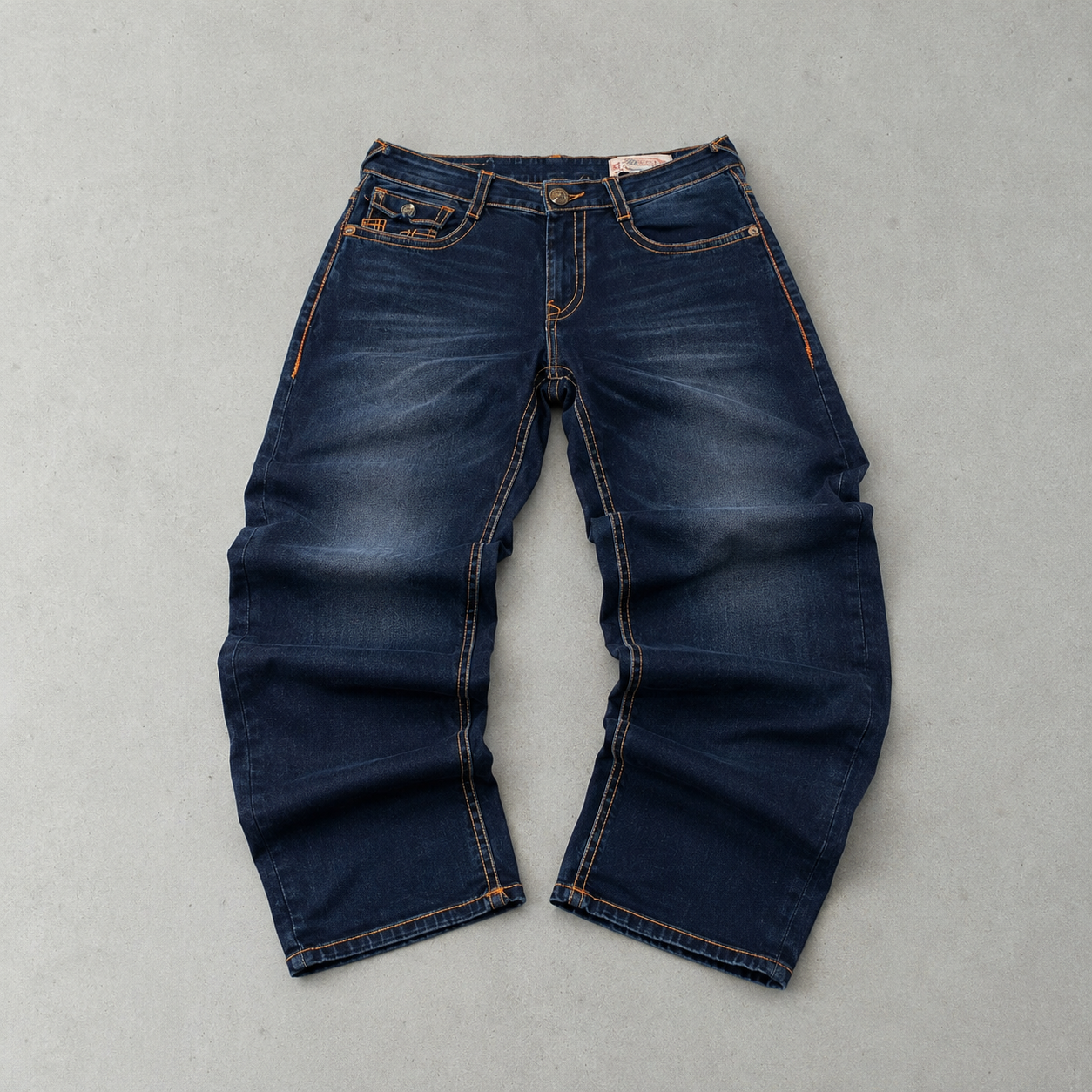 Y2K True Religion Jeans Marineblau, Blau Rare (S)