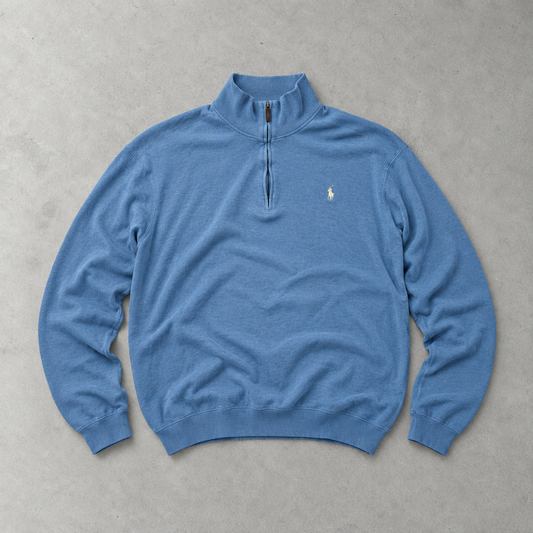 Ralph Lauren Sweater Blau Stitched Logo Limited (L)