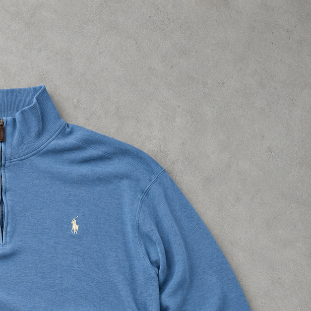 Ralph Lauren Sweater Blau Stitched Logo Limited (L)