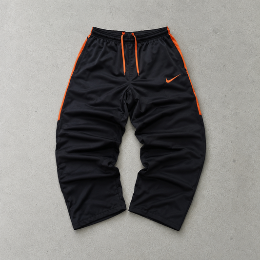 Nike Pants Schwarz, Orange Rare (S)