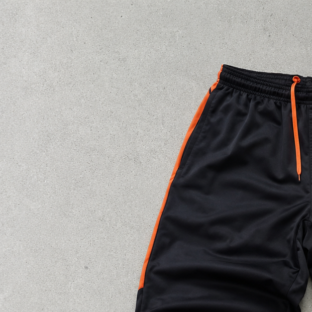Nike Pants Schwarz, Orange Rare (S)